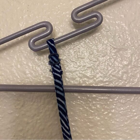 Old Navy blue wave Cami Midi slip Dress smocked back size L - Picture 5 of 12